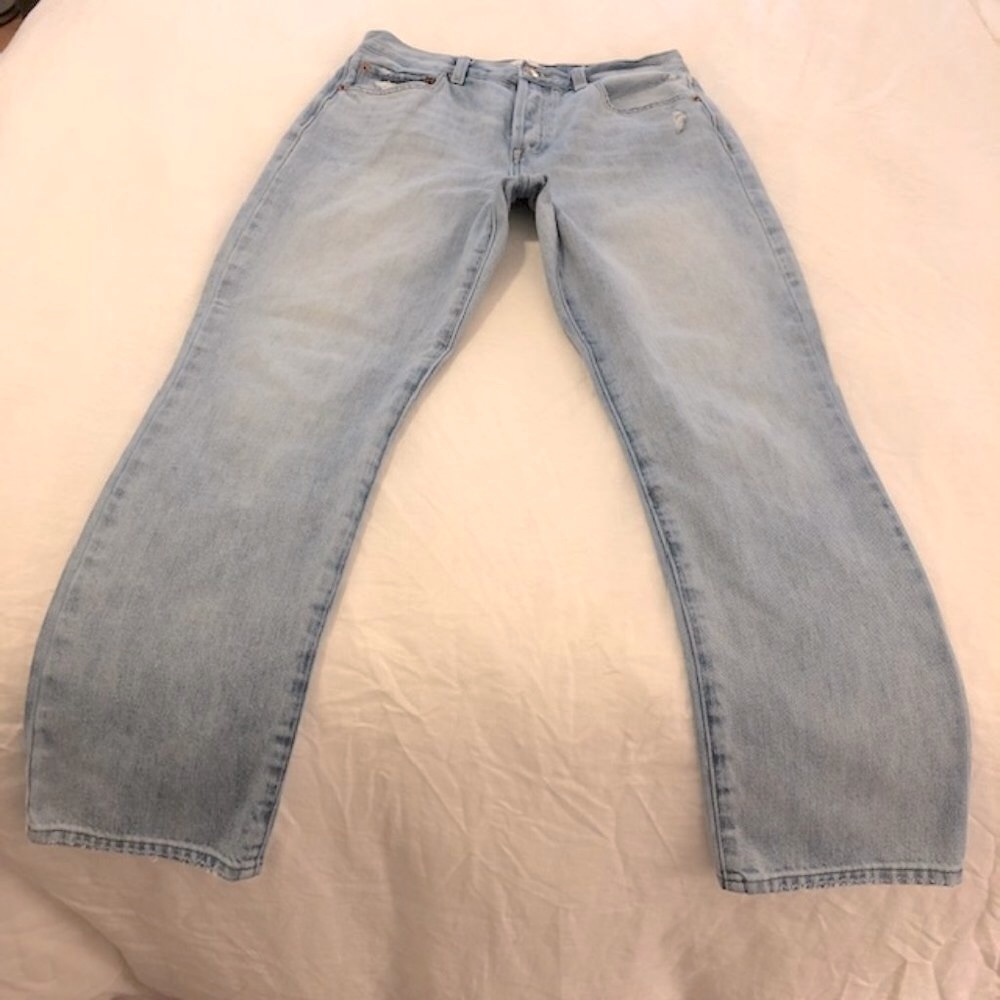 Pistola Keaton High Rise Slim Straight in Morning Sky